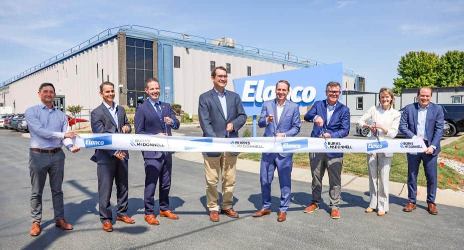 Company officials cut ribbon